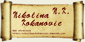 Nikolina Kokanović vizit kartica